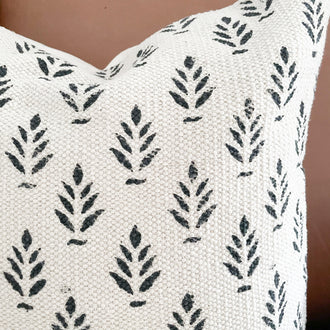 BIRCH CUSHION COVER (BLACK)