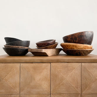 KENAI BLACK WOOD BOWL (LARGE)