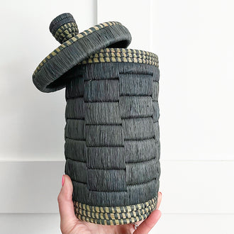 KEZA WOVEN LIDDED BOX