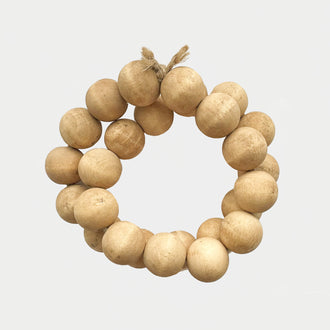 LARGE WALNUT WOODEN BEADS