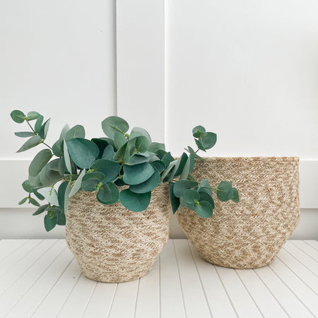 NEEMA JUTE BASKET POTS