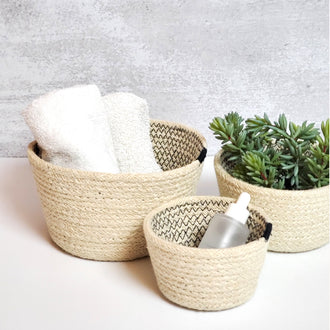 SIA NATURAL JUTE WOVEN BOWLS