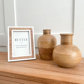 SKYE STRIPED PHOTO FRAME