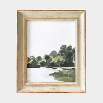 THE LAKE PRINT ON CANVAS