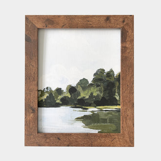 THE LAKE PRINT ON CANVAS