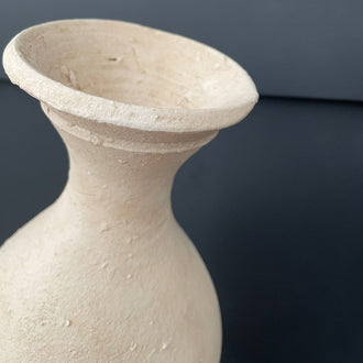 BALI HOURGLASS VASE CLAY